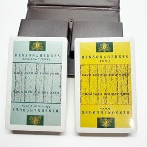 NEW Vintage Benson & Hedges Playing Cards and Case